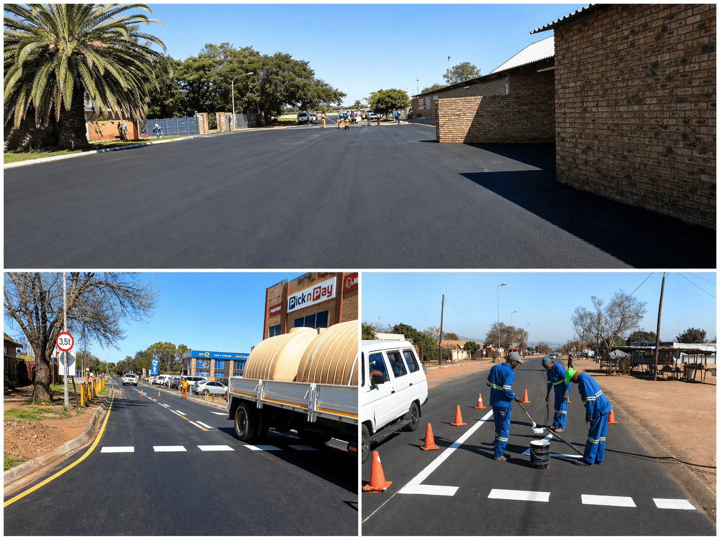 Completed sealing, surfacing and line marking projects